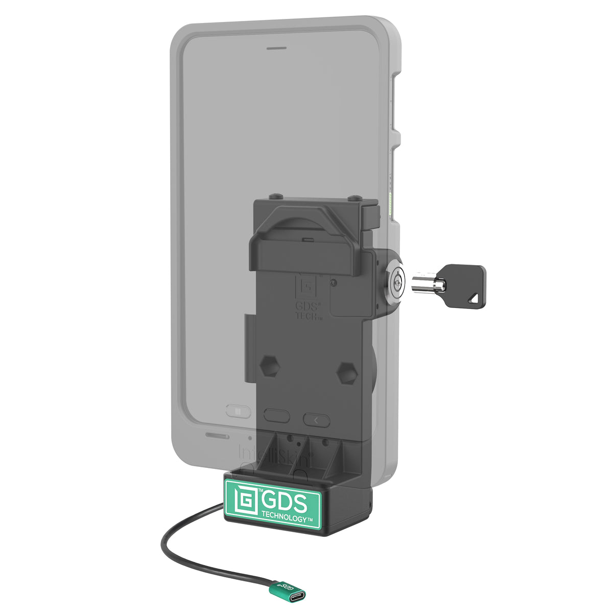 RAM Mounts GDS Uni-Conn locking spring-loaded tablet dock – alternative view
