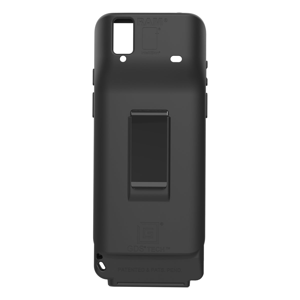 RAM Mounts IntelliSkin protective sleeve with GDS pogo pads for Honeywell CT37 – another angle