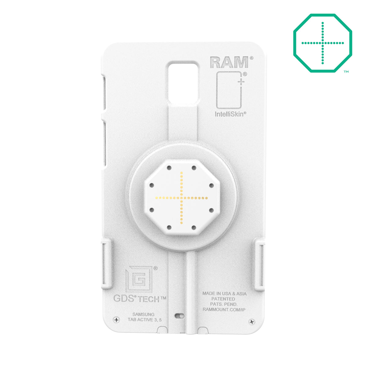 RAM Mounts IntelliSkin Thin-Case with rear pogo pads for Samsung Tab Active5 and 3 in grey – alternative view
