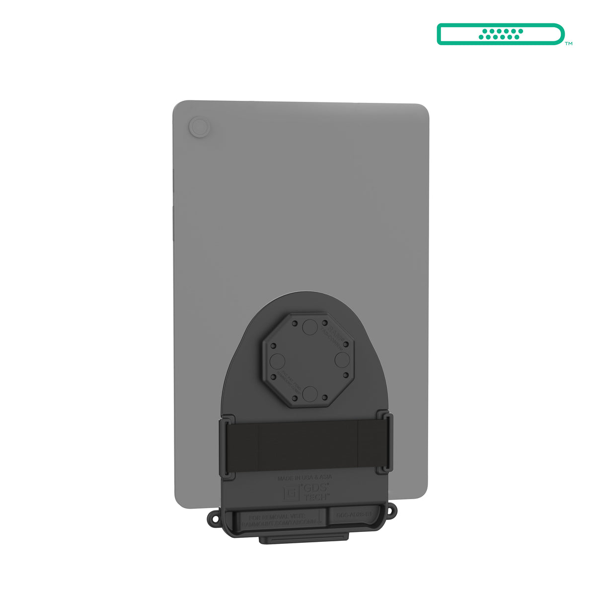 RAM Mounts GDS Tab-Conn adapter for tablets without case with D-Shape pogo pads – main product photo