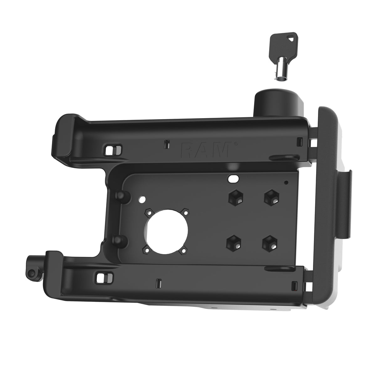RAM Mounts key-locking Form-Fit holder for Getac ZX70 rugged tablet (Temp-module compatible) – alternative view