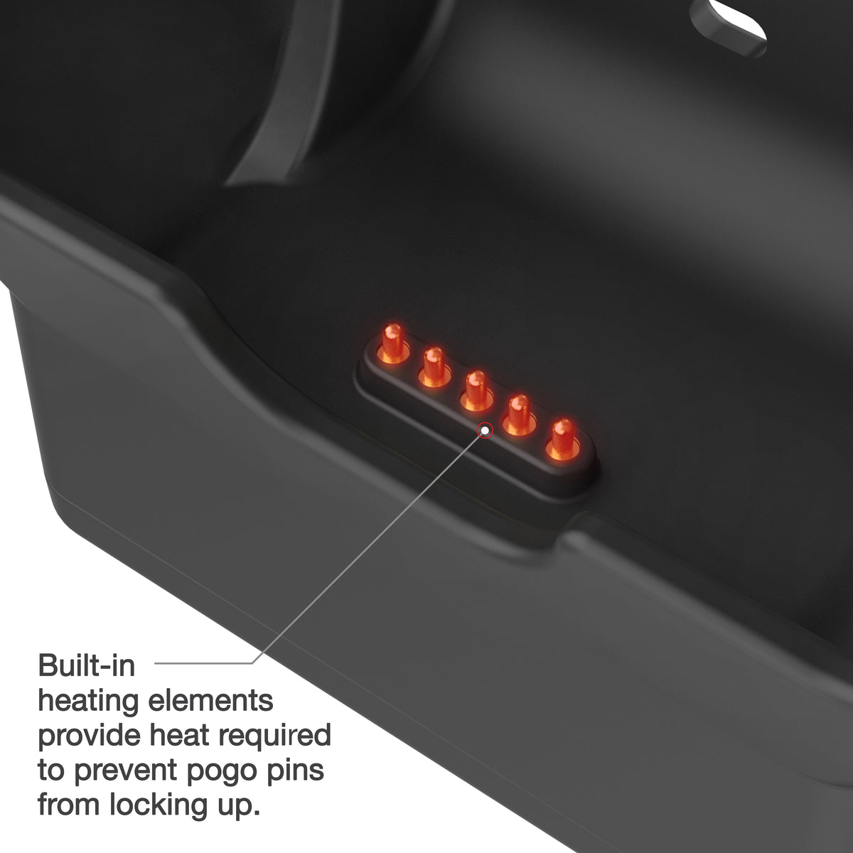 RAM Mounts key-locking powered dock with heated pins for Honeywell CT40, CT45 and CT47 – additional view