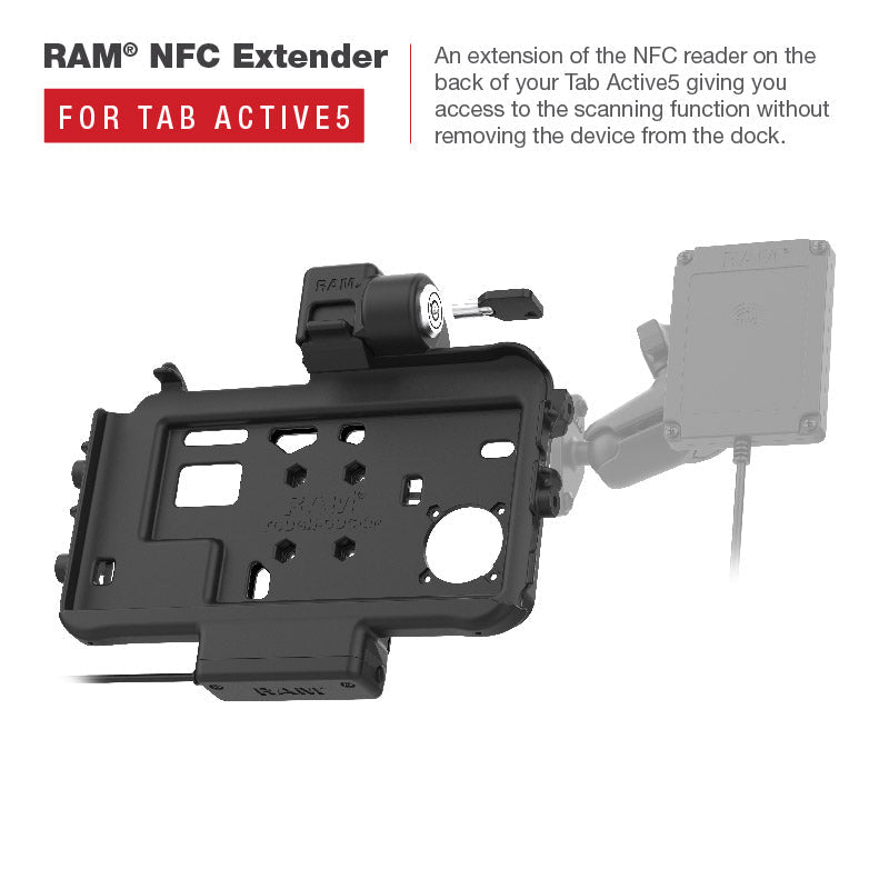 RAM Mounts Locking Thin-Dock Powered Dock for Samsung Tab Active5 and 3 – additional view