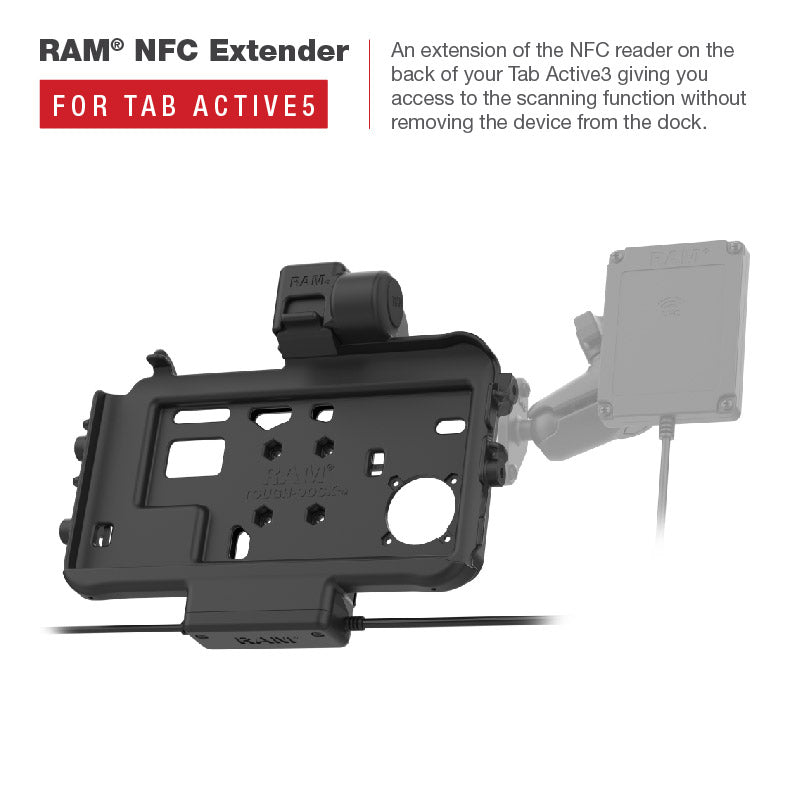 RAM Mounts Thin-Dock Powered Dock + Single USB-A for Samsung Tab Active5 and 3 – additional view