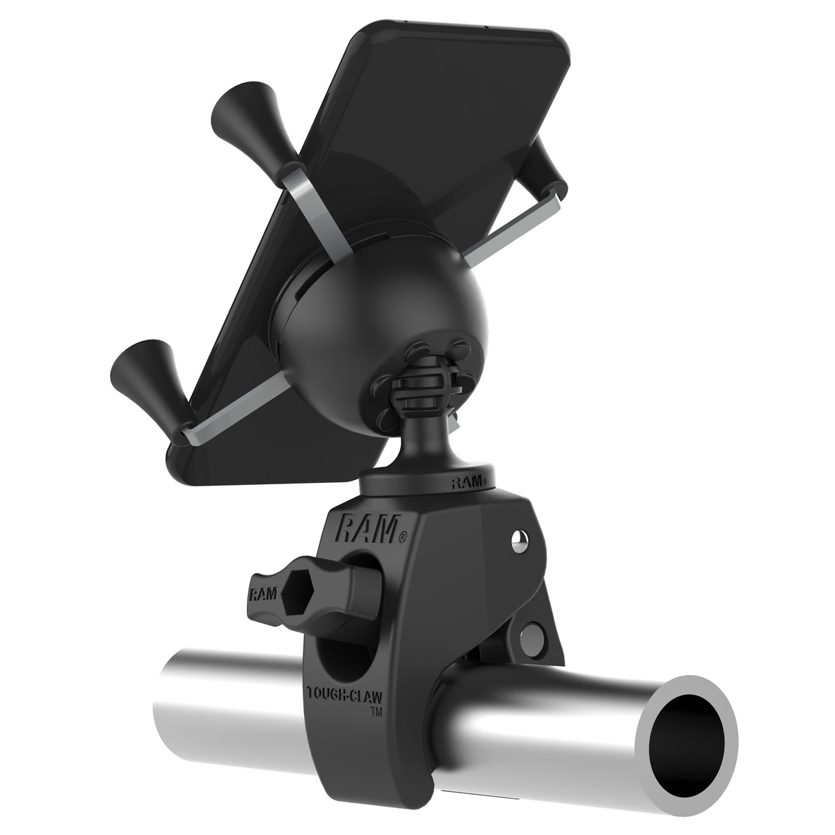 RAM Mounts X-Grip phone mount with Snap-Link Tough-Claw clamp – additional product photo