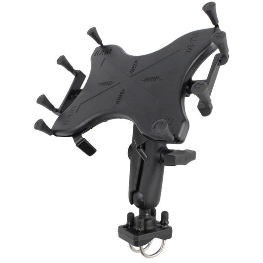 RAM Mounts X-Grip mount with double U-bolt base for 9-11 inch tablets – alternative view