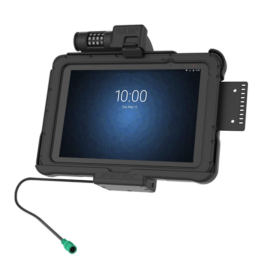 RAM Mounts combination-locking GDS powered dock for Zebra ET5x 10.1" rugged tablets – product photo