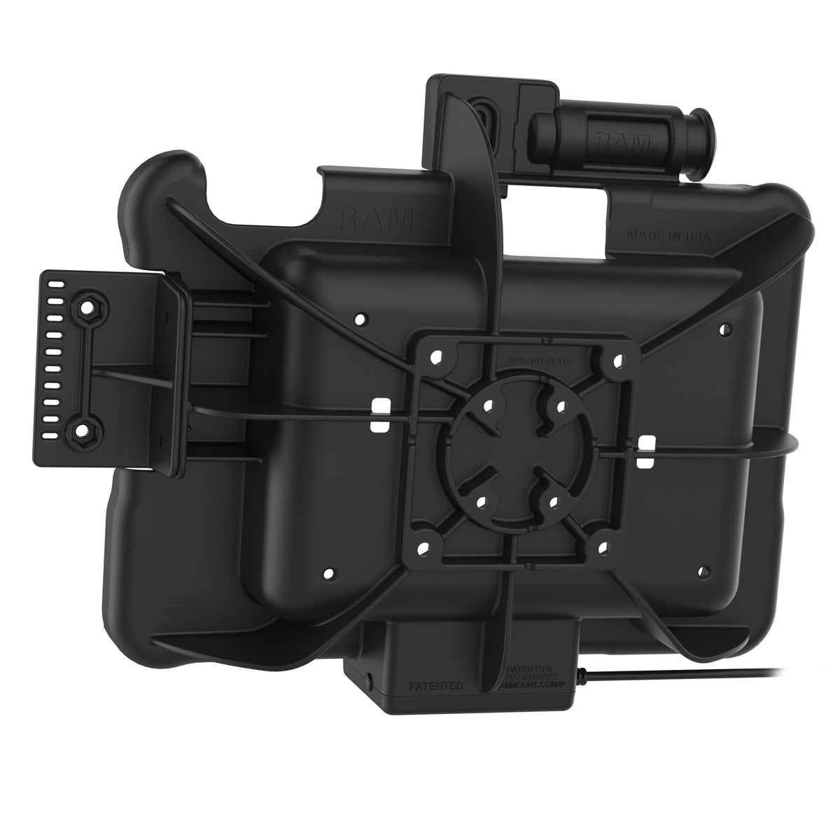 RAM Mounts key-locking GDS powered dock for Zebra ET5x 10.1" rugged tablets – additional view