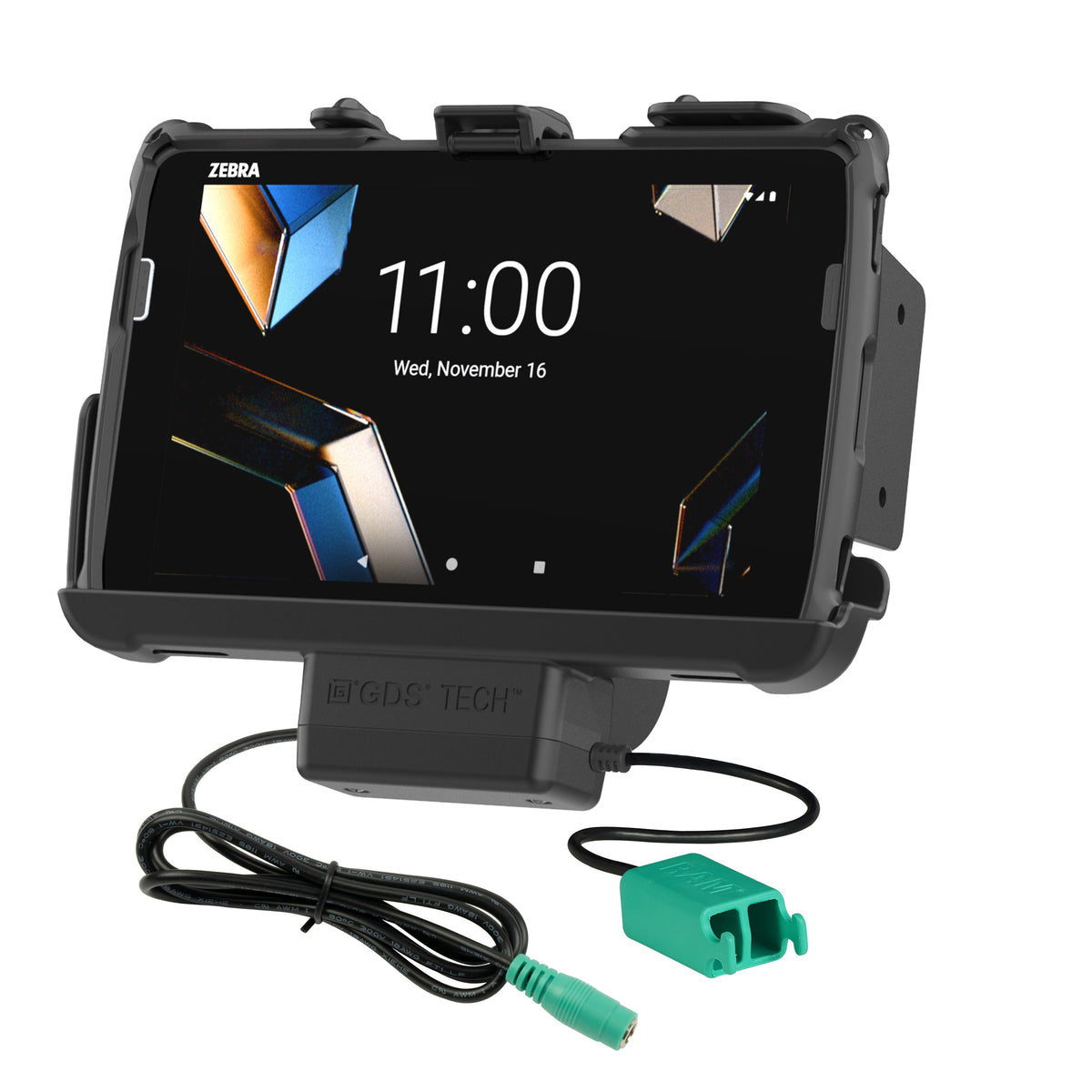 RAM Mounts Tough-Dock power + dual USB for Zebra ET40, ET45 and ET401 8-inch tablets with Rugged Frame – product photo