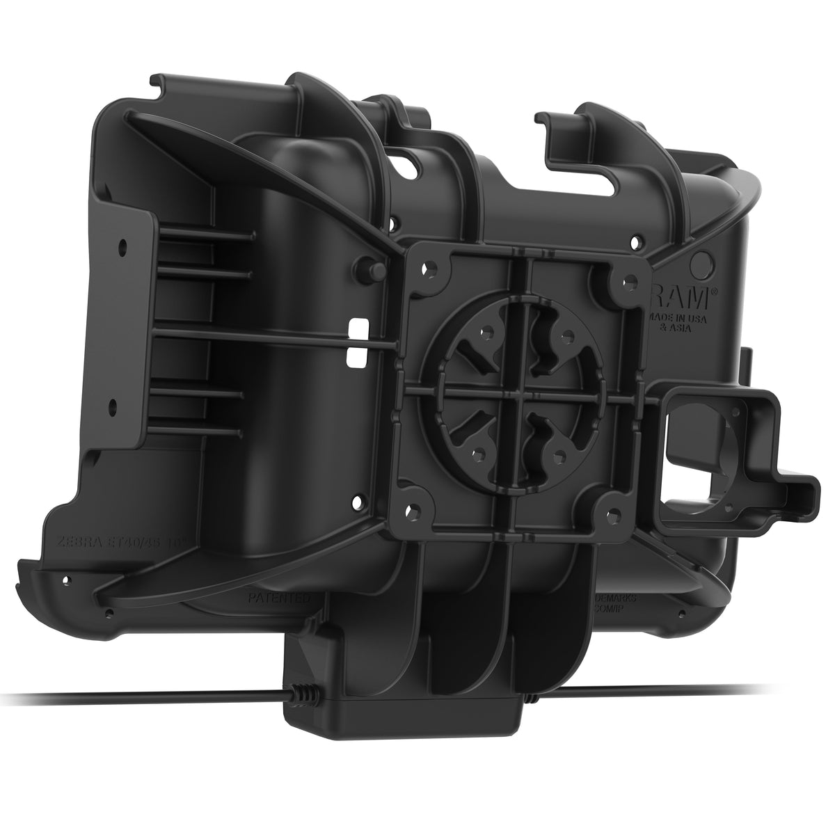 RAM Mounts Tough-Dock power + data for Zebra ET40, ET45 and ET401 10-inch tablets with Rugged Frame – additional photo