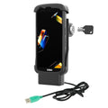 RAM Mounts võtmelukuga Form-Fit toitega dokk (USB-A) Zebra TC22 ja TC27 jaoks, kaitsekestaga (RAM-HOL-ZE24PLU)