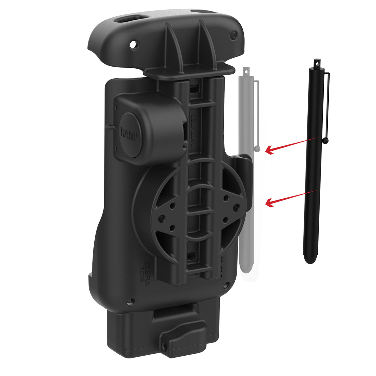 RAM Mounts Form-Fit Holder for Zebra TC22 and TC27 with Rugged Boot – additional view