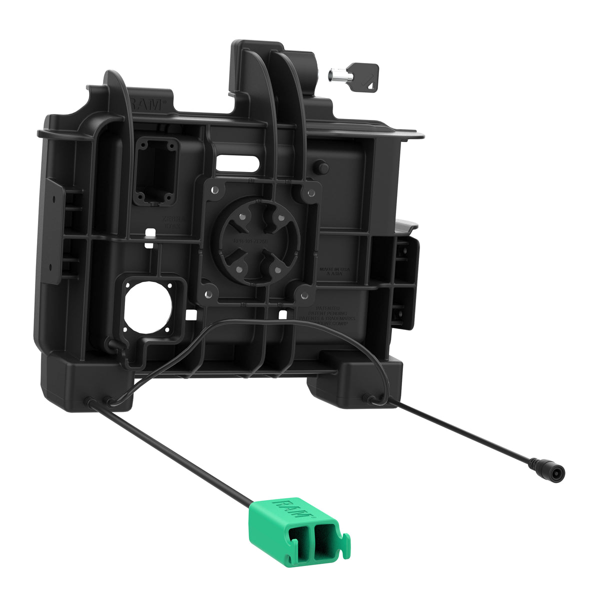 RAM Mounts Key-Locking Power + Dual USB-A Dock with Heated Pins for Zebra ET60 and ET65 – additional view