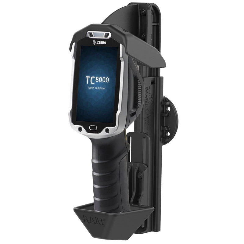 RAM Mounts Quick-Draw Form-Fit holder for Zebra TC8000 and TC8300 – product photo