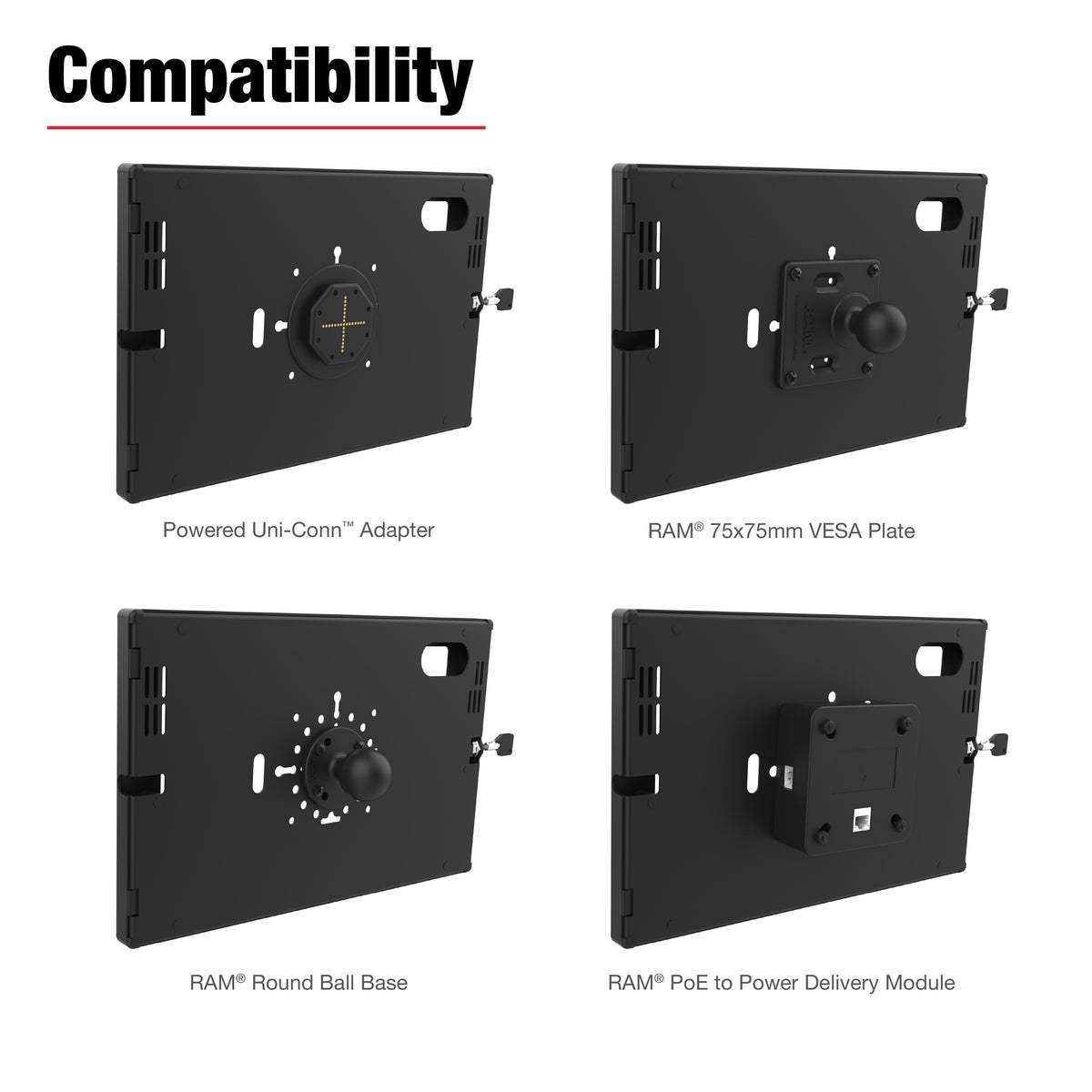 RAM Mounts key-locking steel Safe-Case for Samsung Galaxy Tab S10 and S10+ – additional product photo