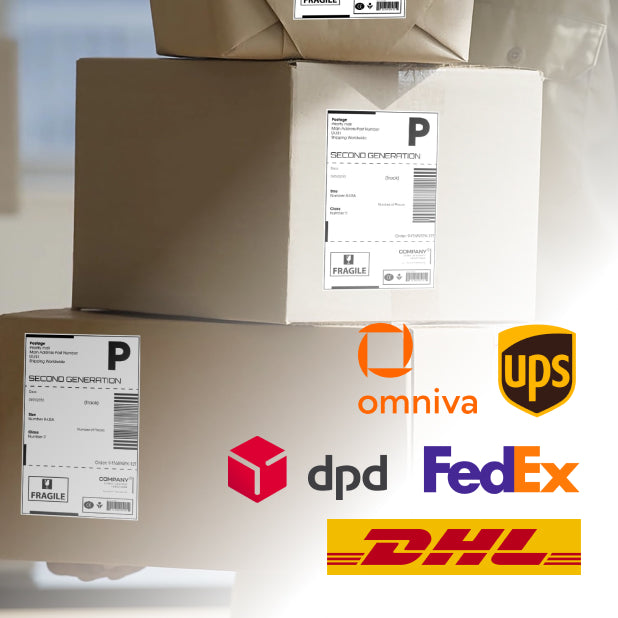 Saateetiketid (DPD / Omniva / DHL)