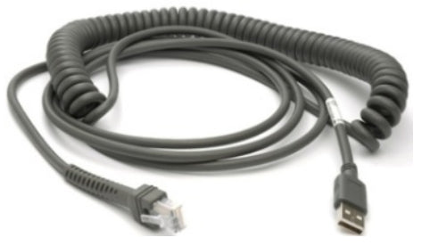 Zebra USB cable, shielded, 4.6 m, coiled, Series A – CBA-U29-C15ZBR