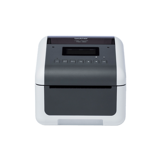Brother TD-4455DNWB direct thermal desktop label printer – front view