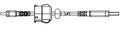 Zebra USB cable, A to mini-B, strain relief, for QLn/ZQ600 (P1031365-055)