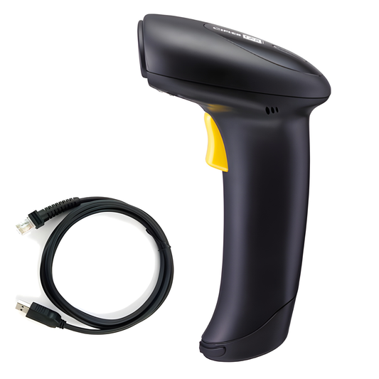 CipherLab 1504 Barcode Scanner with cable, black (A1504ARBKG001)