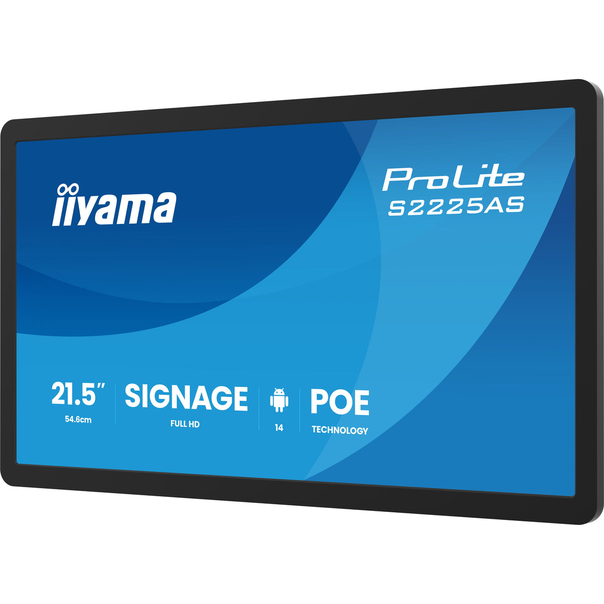 iiyama ProLite S2225AS-B1P 21.5" FHD Digital Signage Display – official product photo 3 (S2225AS-B1P)