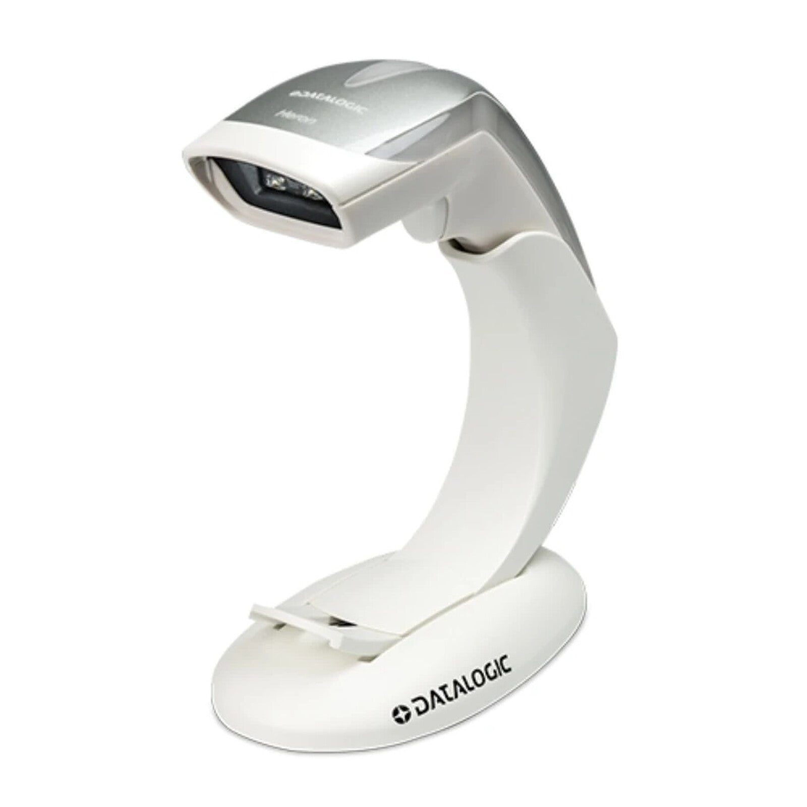 Datalogic Heron HD3430 Barcode Scanner with stand, white (HD3430-WH)