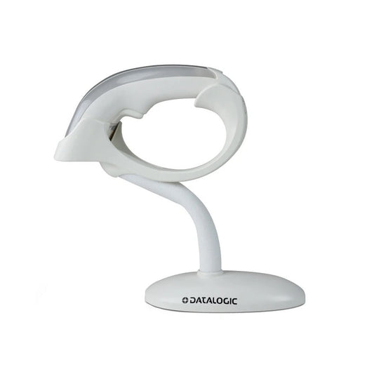 Datalogic Heron HD3430 Barcode Scanner with flex stand, white (HD3430-WHK1S)