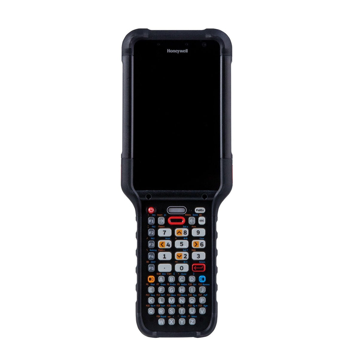Honeywell CK67 ultra-rugged Android mobile computer, 51-key alphanumeric keypad, FlexRange extended range 2D imager, Wi-Fi only (CK67-X0N-5ES1A0G) – front view