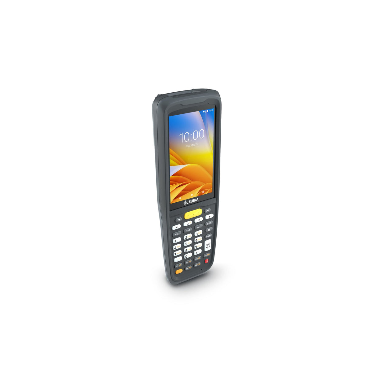 Zebra MC2700 rugged keypad mobile computer, 4G LTE, 34-key function numeric keypad (MC27BK-2B3S3RW) – angled front view