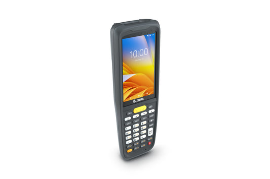 Zebra MC2700 rugged keypad mobile computer, 4G LTE, 34-key function numeric keypad (MC27BK-2B3S3RW) – angled front view