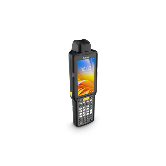 Zebra MC3300x rugged keypad mobile computer, rotating turret head, 38-key function numeric keypad (MC330L-RC3EG4RW) – angled view