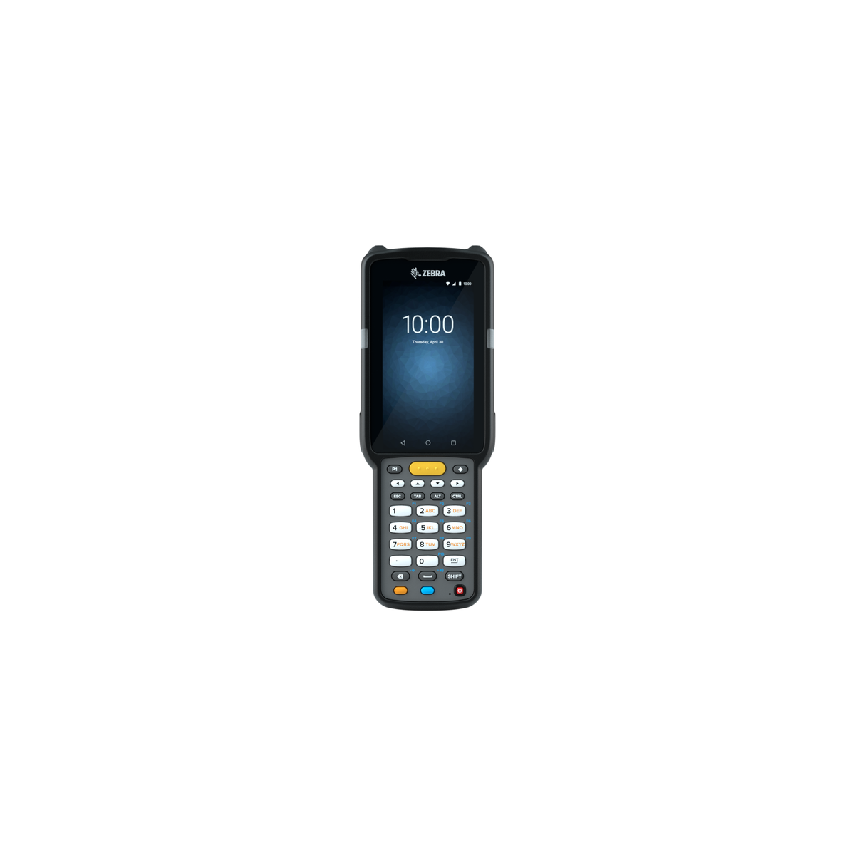 Zebra MC3300x rugged keypad mobile computer, straight shooter, 29-key numeric keypad (MC330L-SG2EG4RW) – front view close-up