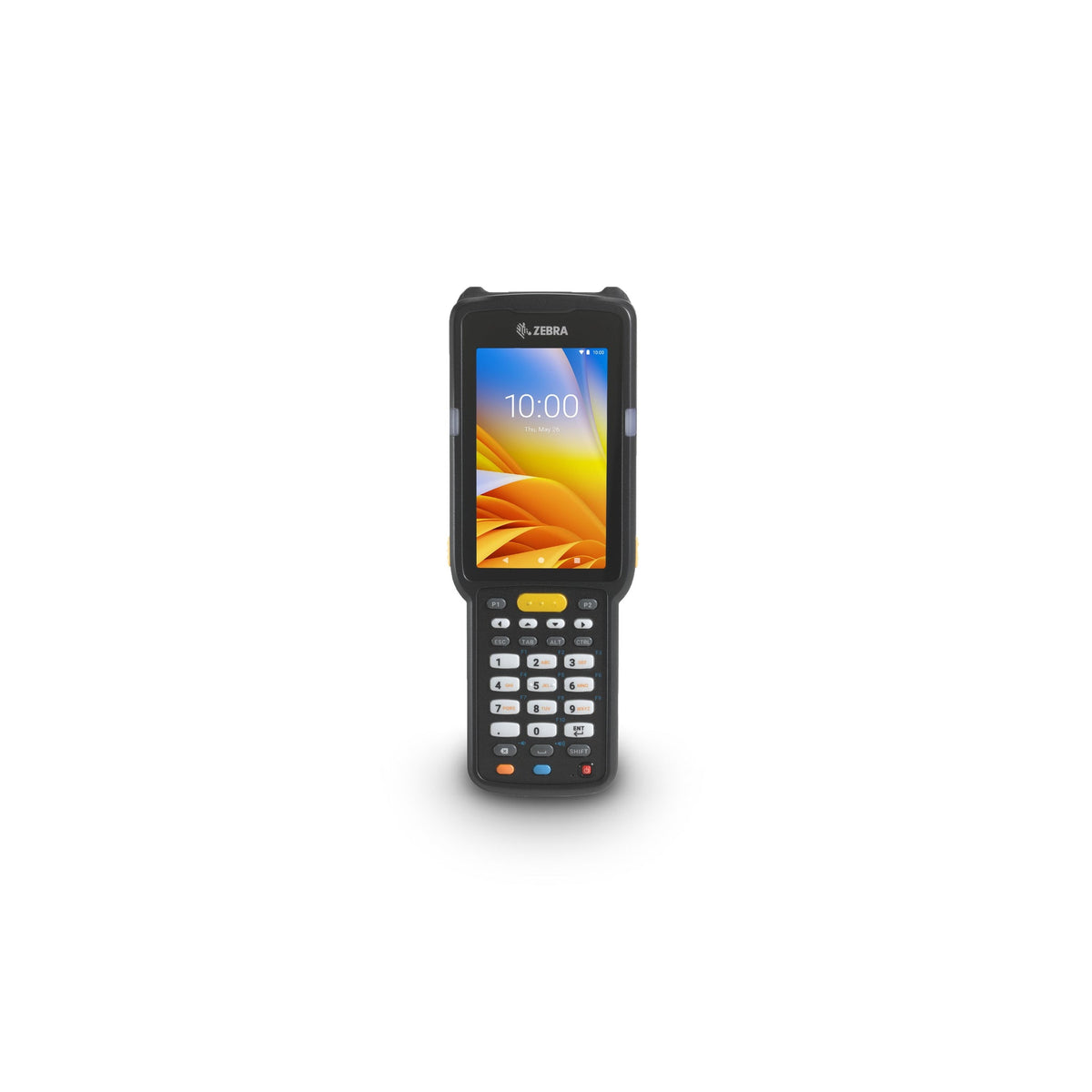 Zebra MC3300x rugged keypad mobile computer, straight shooter, 29-key numeric keypad (MC330L-SJ2EG4RW) – front view, earlier screen