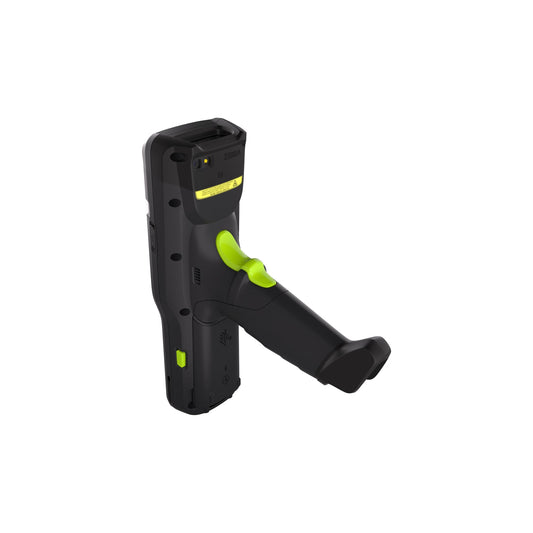 Zebra MC3400 rugged keypad mobile computer, pistol grip, 29-key numeric keypad (MC3401-0G1P62SS-A6) – back view with pistol grip