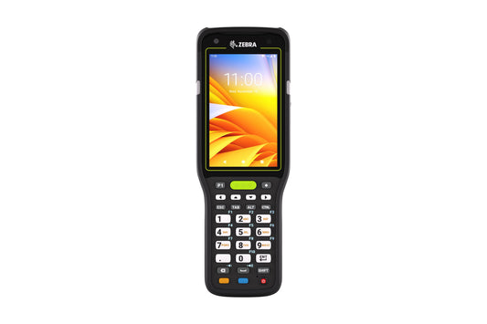Zebra MC3400 rugged keypad mobile computer, pistol grip, 29-key numeric keypad (MC3401-0G1K42SS-A6) – front view