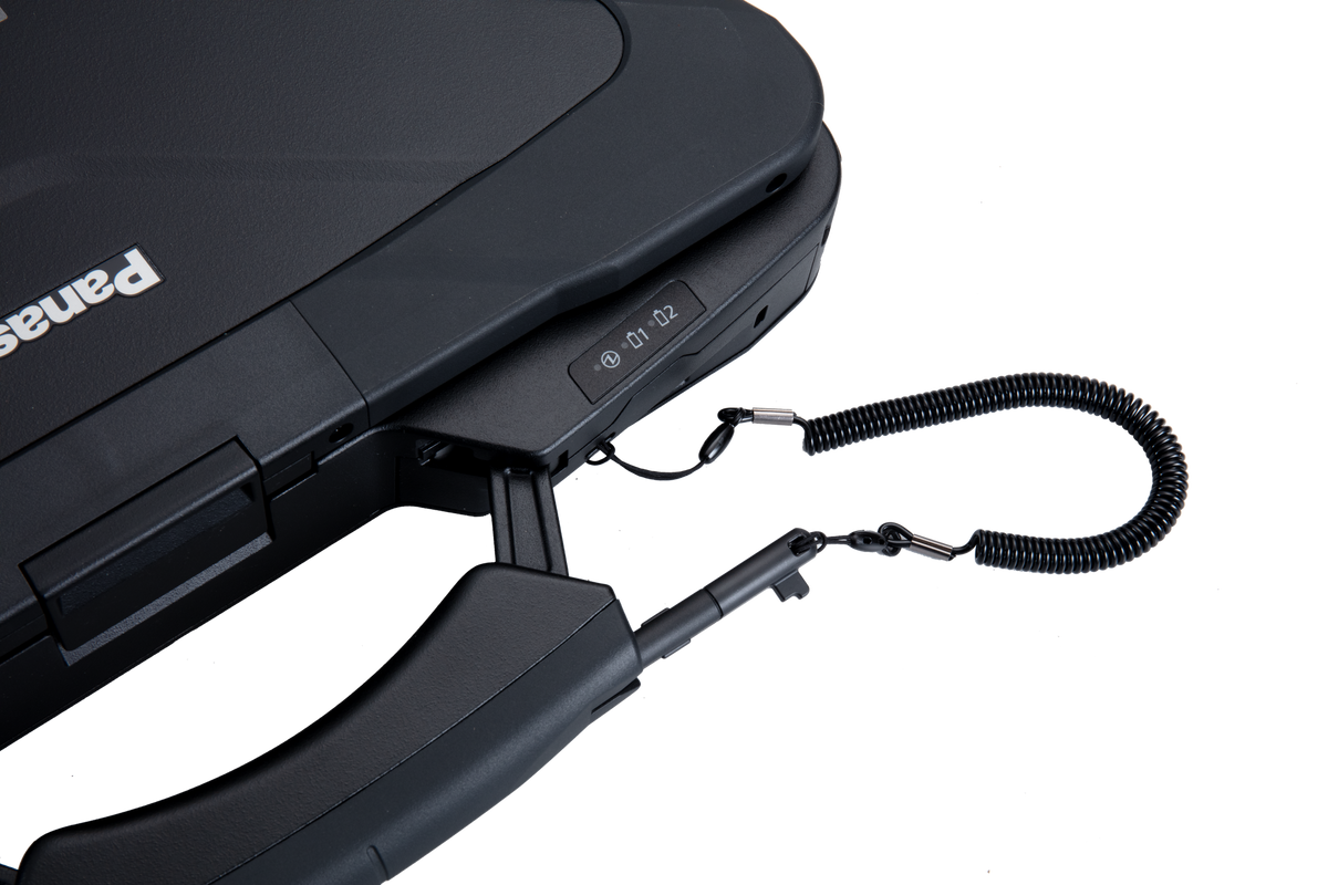 Panasonic TOUGHBOOK 40 mk2 (German QWERTZ, 5G) carry handle with tethered capacitive stylus pen