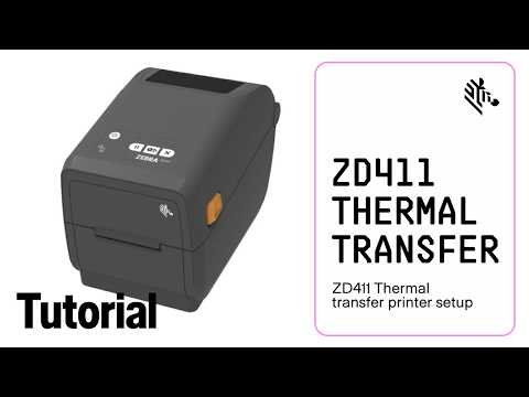 ZD411 Thermal Transfer Printer Setup | Zebra
