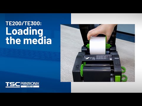 TE Series Desktop Printer: Loading the media