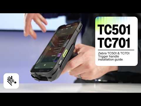 Zebra TC501 & TC701: Trigger Handle Installation Guide | Zebra