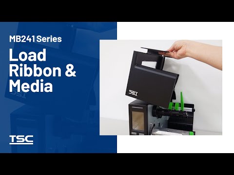 MB241 Series: Loading the ribbon & media