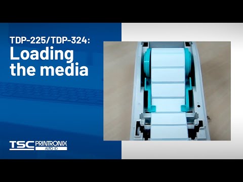 TSC TDP-225/TDP-324: Loading the media