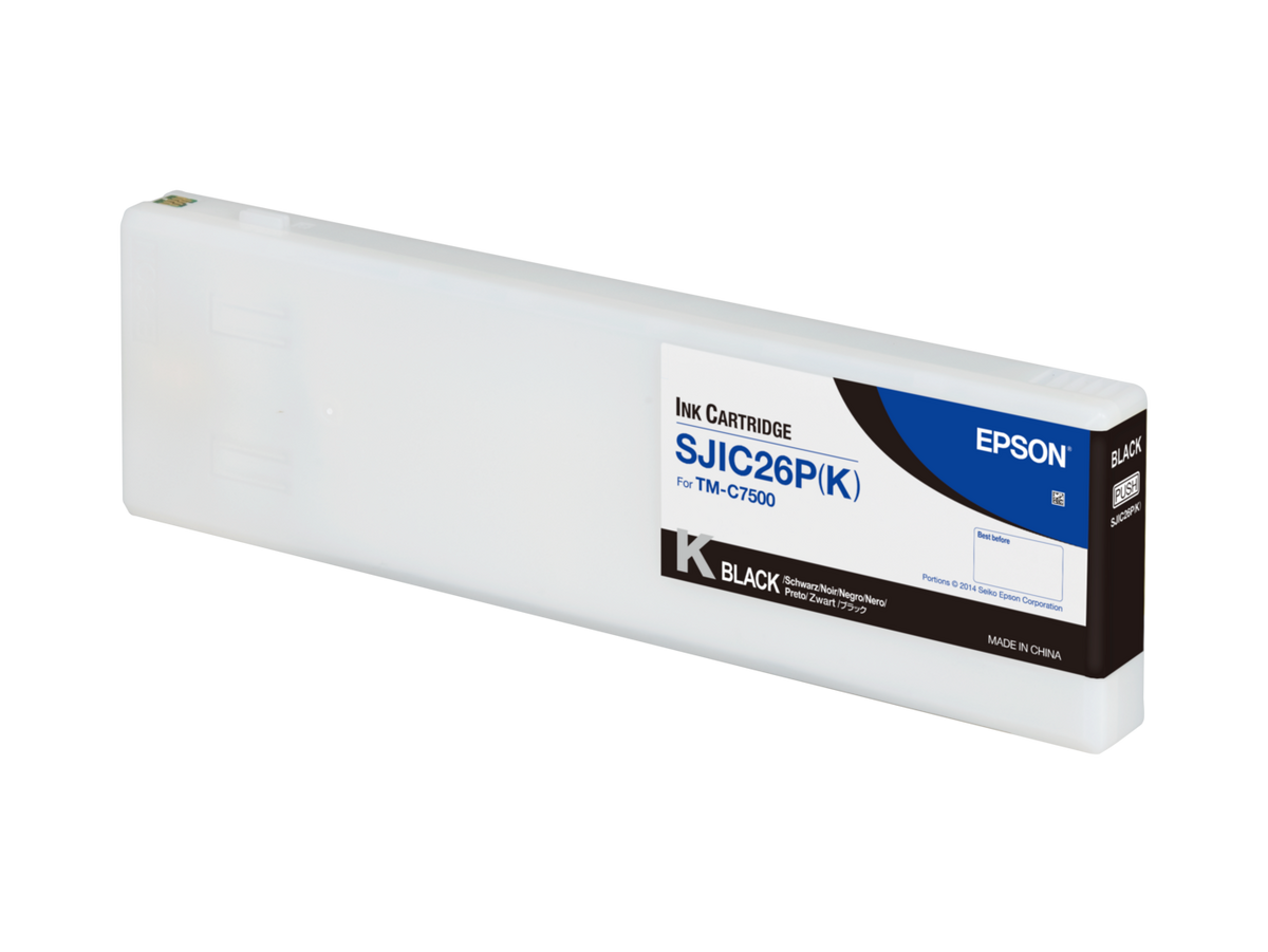 Epson SJIC26P(K) black ink cartridge C33S020618 for ColorWorks C7500