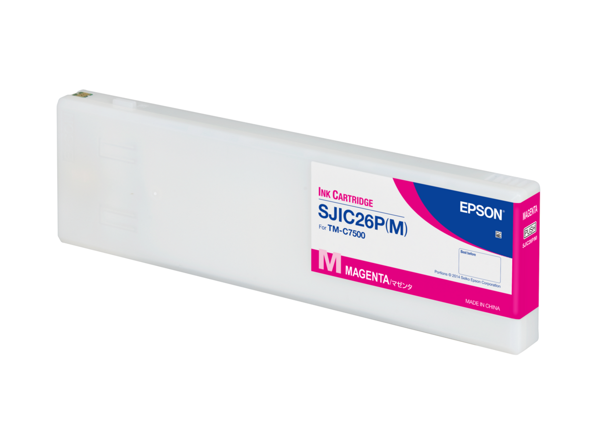 Epson SJIC26P(M) magenta ink cartridge C33S020620 for ColorWorks C7500