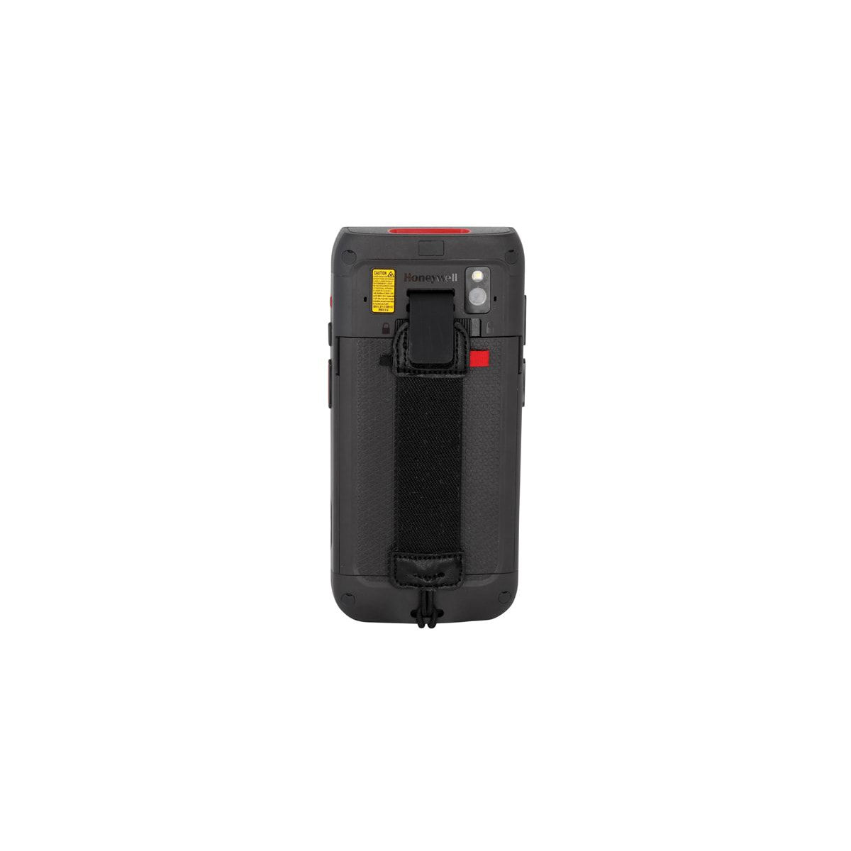 Honeywell CT40 Android mobile computer, FlexRange 2D imager (CT40-L1N-28C11BE) – back view with hand strap