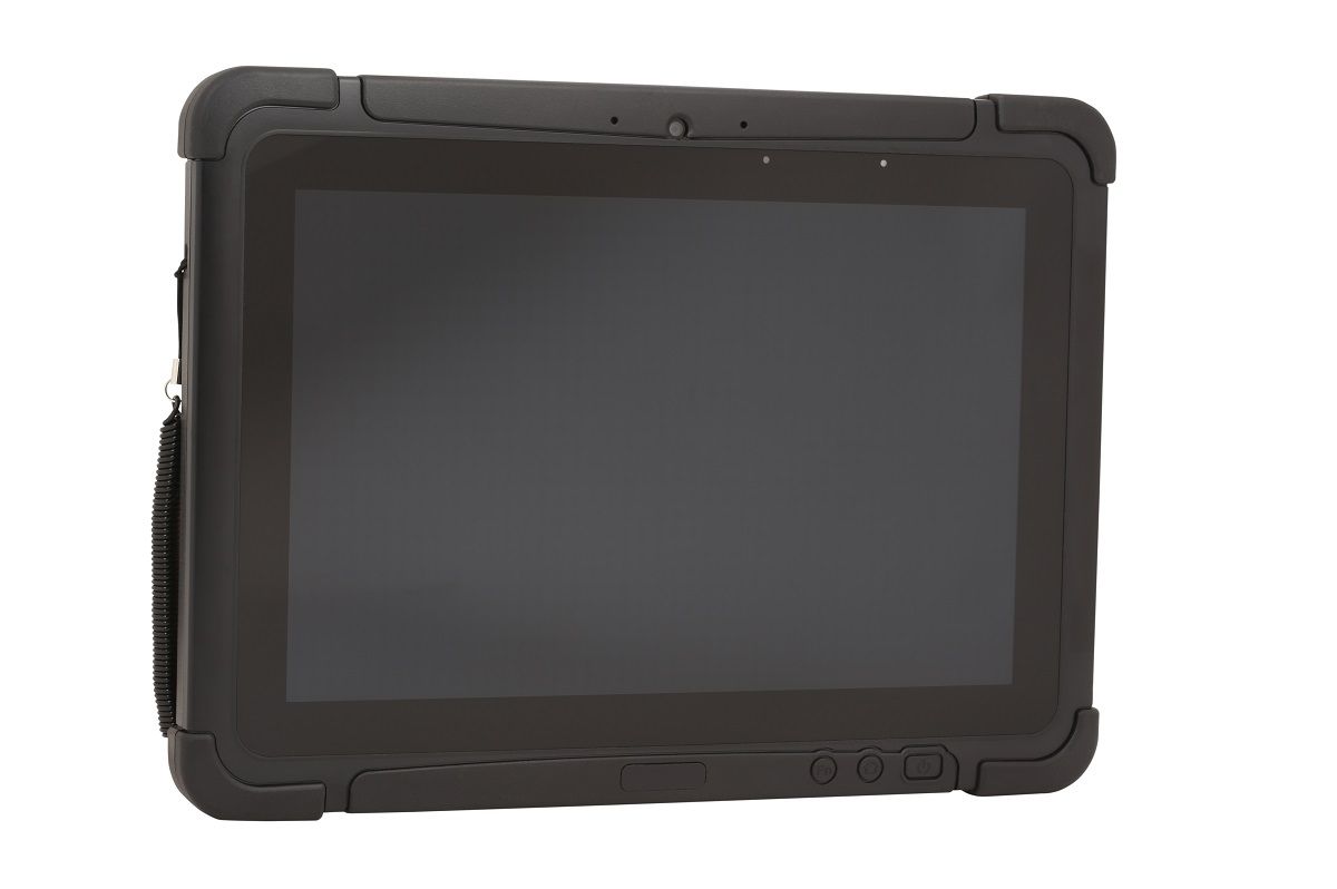 Honeywell RT10A 10.1" rugged Android tablet with N6703 standard-range imager, 4G LTE (RT10A-L1N-37C12S0E) – front view