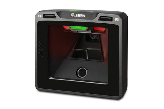 Zebra SP7208-V vertical presentation scanner with USB kit (SP7208-SV4U2100AZW) – right 3/4 view