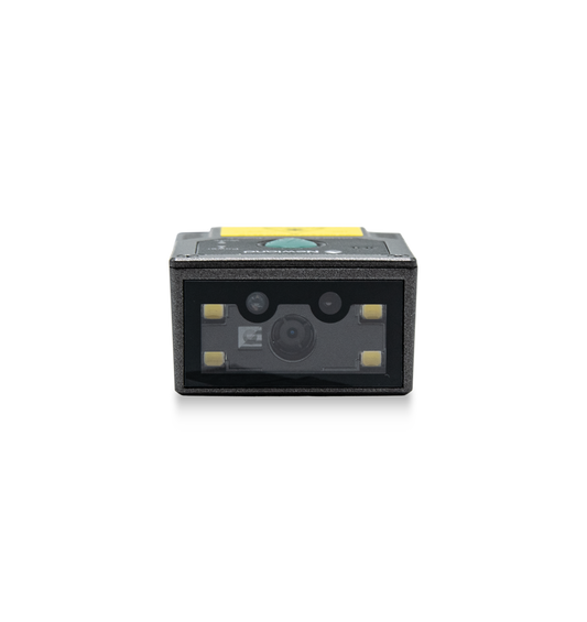 Newland FM430 Barracuda fixed-mount 2D scanner, laser aimer, RS-232 kit with power adapter (NLS-FM430L-RC) – front view of the scan window