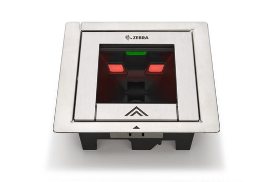 Zebra SP7208-H horizontal in-counter scanner with Sensormatic EAS, sapphire glass (SP7208-SH00004SSWW) – top view of the scan window
