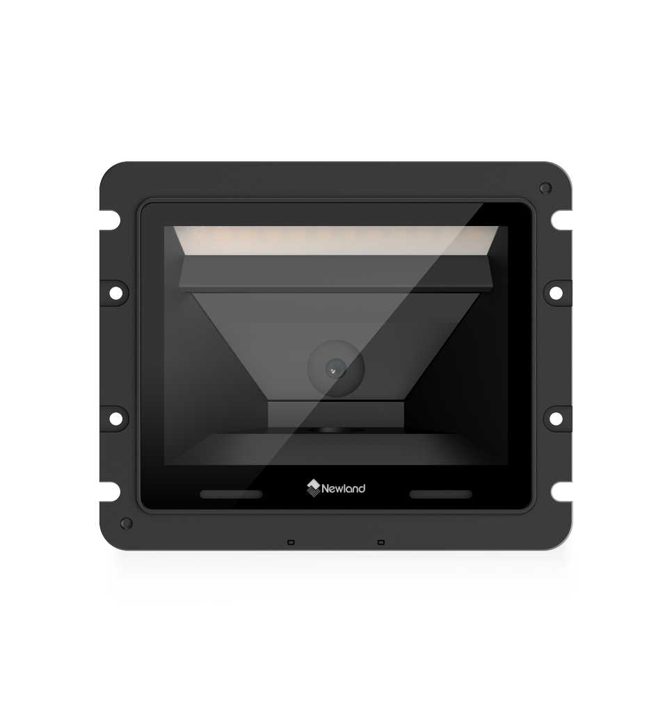 Newland FM60 Cubera AI in-counter scanner, USB kit (NLS-FM6080V2-U12) – front view of the scan window