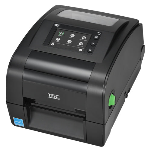 TSC TH240R 4-inch desktop UHF RFID label printer, 203 dpi, touch display, black (TH240R-A001-0002) – front view